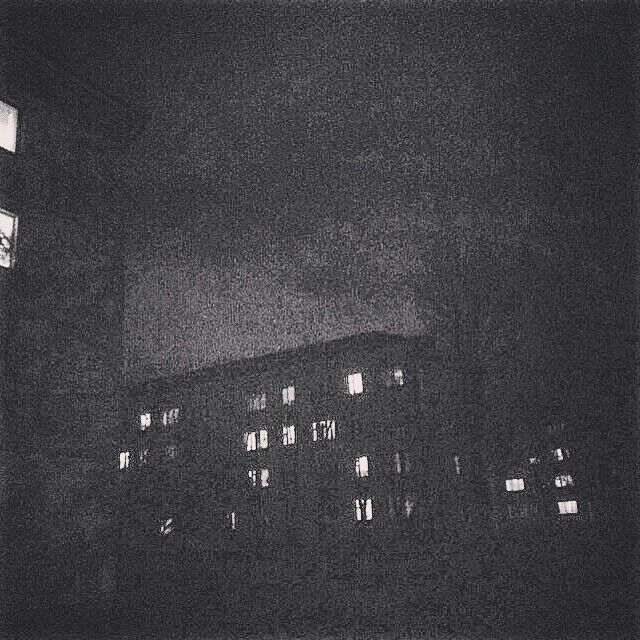 Apartments at night