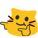 blobcat, fingerguns