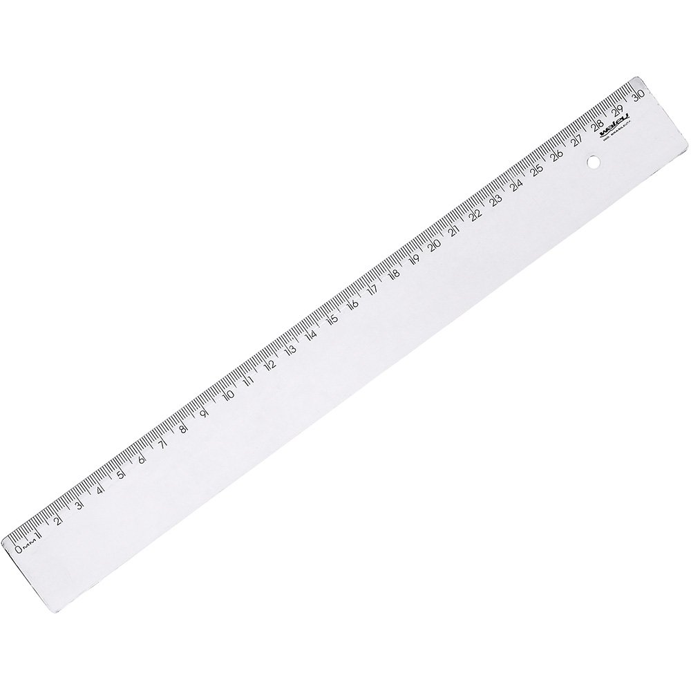 plastic ruler starting at 0 cm