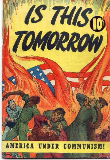 anti communism propaganda poster "this is tomorrow - America under communism"