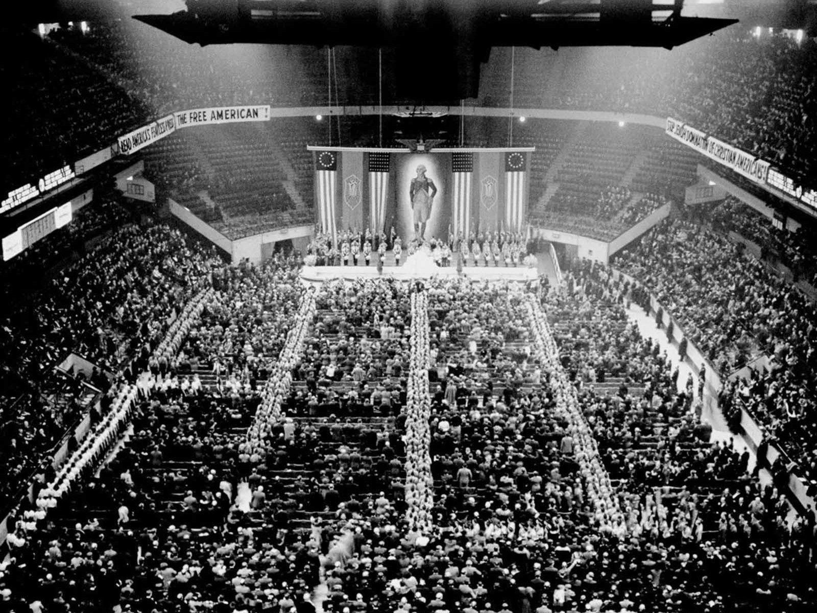 1930s Nazi rally in Madison Square Garden