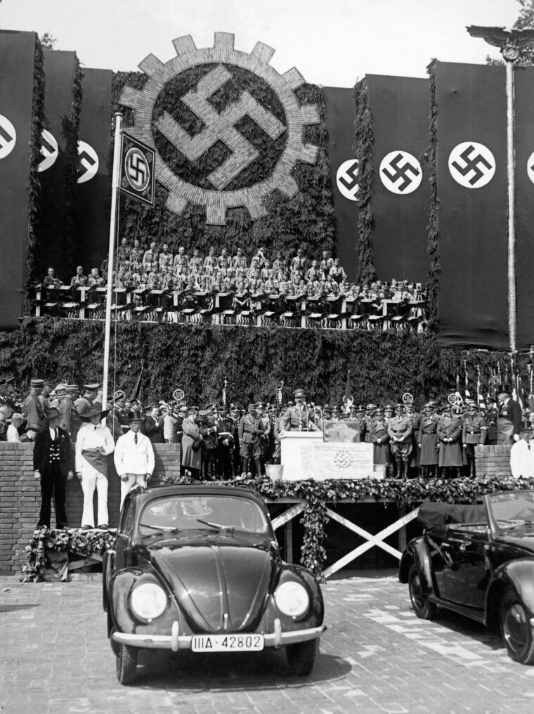 Nazi Germany unveiling of the new beetle 1930s