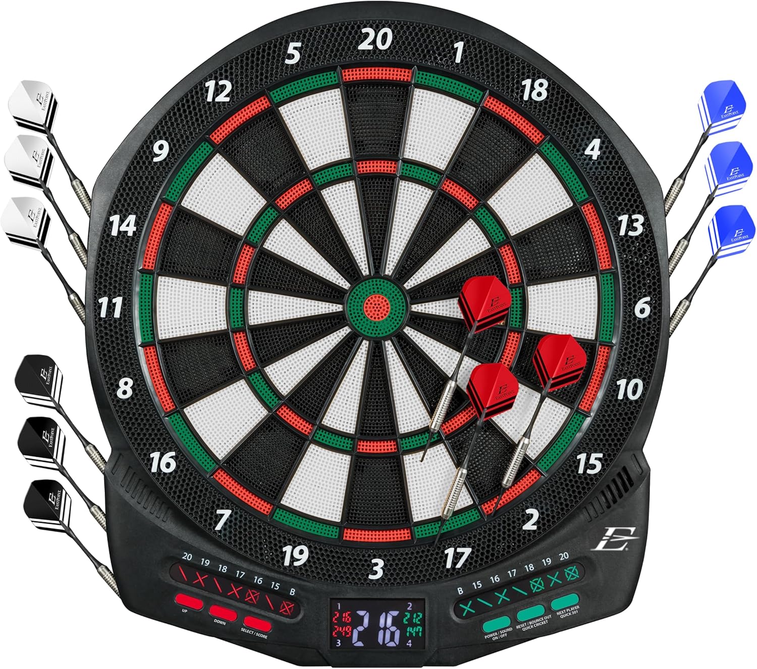 Image of a soft tipped dart board.