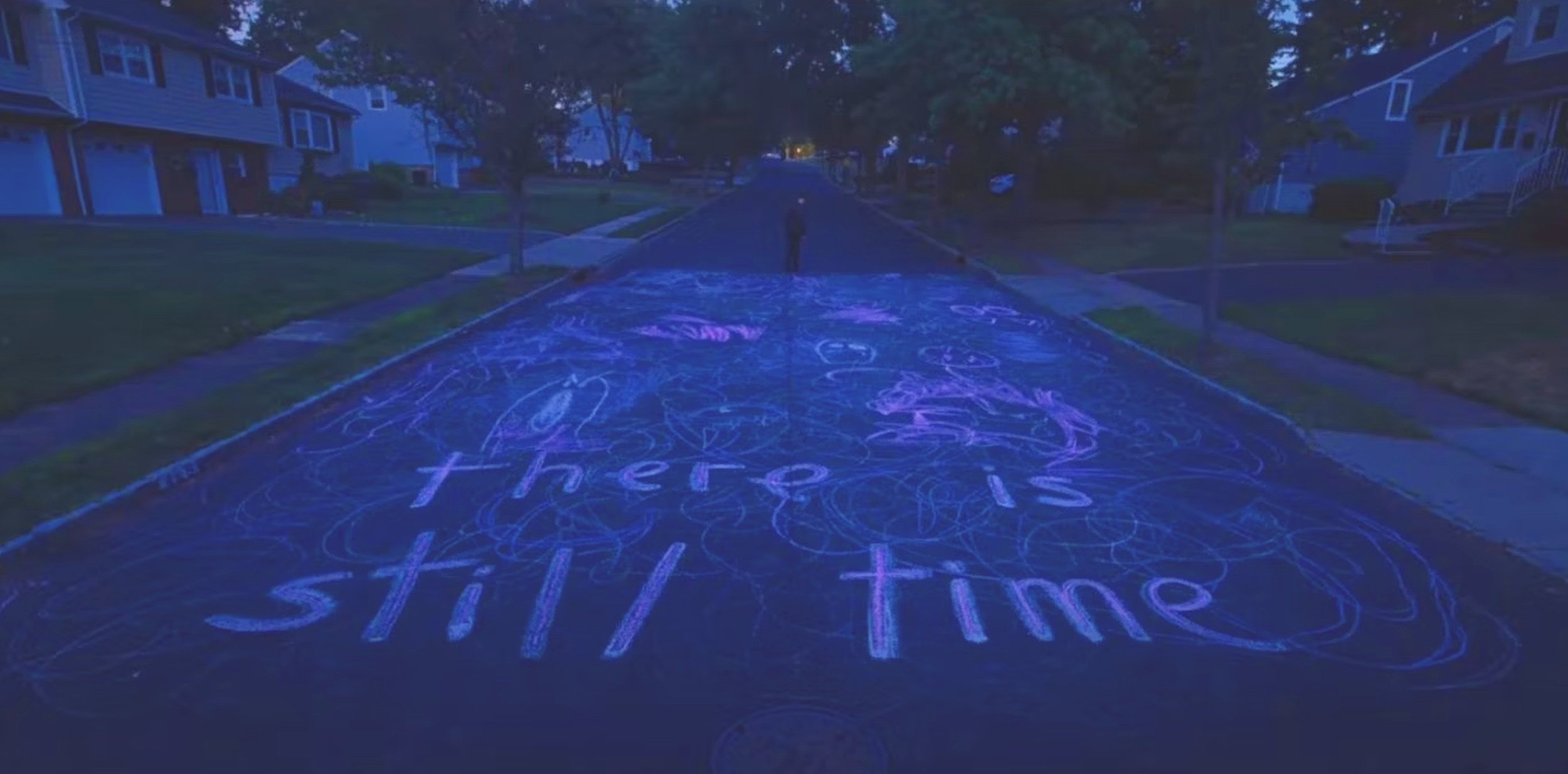 in chalk: "there is still time"