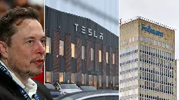 16 stora investerare i brev till Tesla: Teckna kollektivavtal - Nyheter (Ekot)