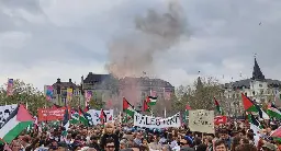 Massiv protest mot folkmord och intolerans under Eurovision - Svenssons Nyheter